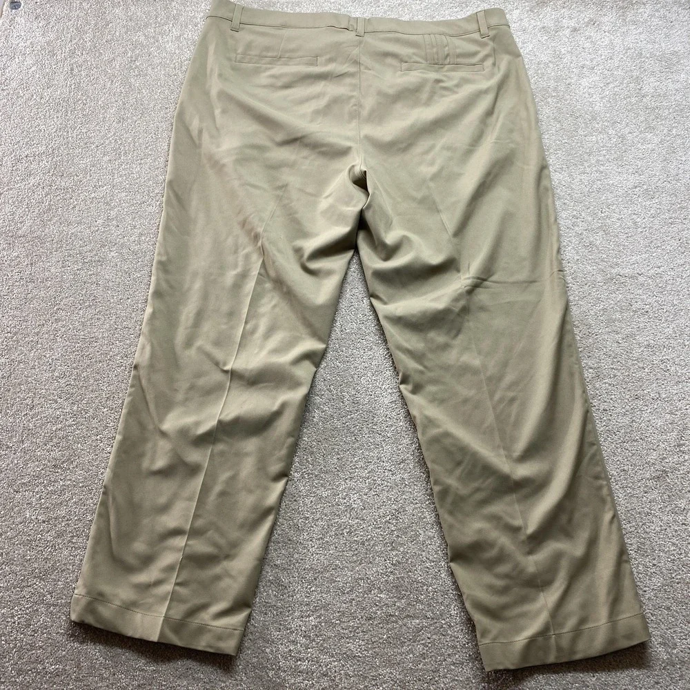 Adidas Pants Mens 40x27 Khaki Golf Performance Lightweight‎ Stretch Casual